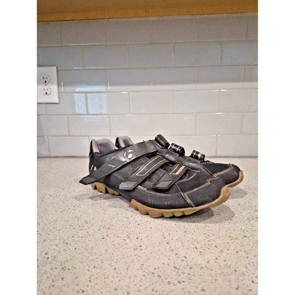 BONTRAGER EVOKE MTB Mens Mountain Cycling Hook & Loop Shoes Size 11 Black